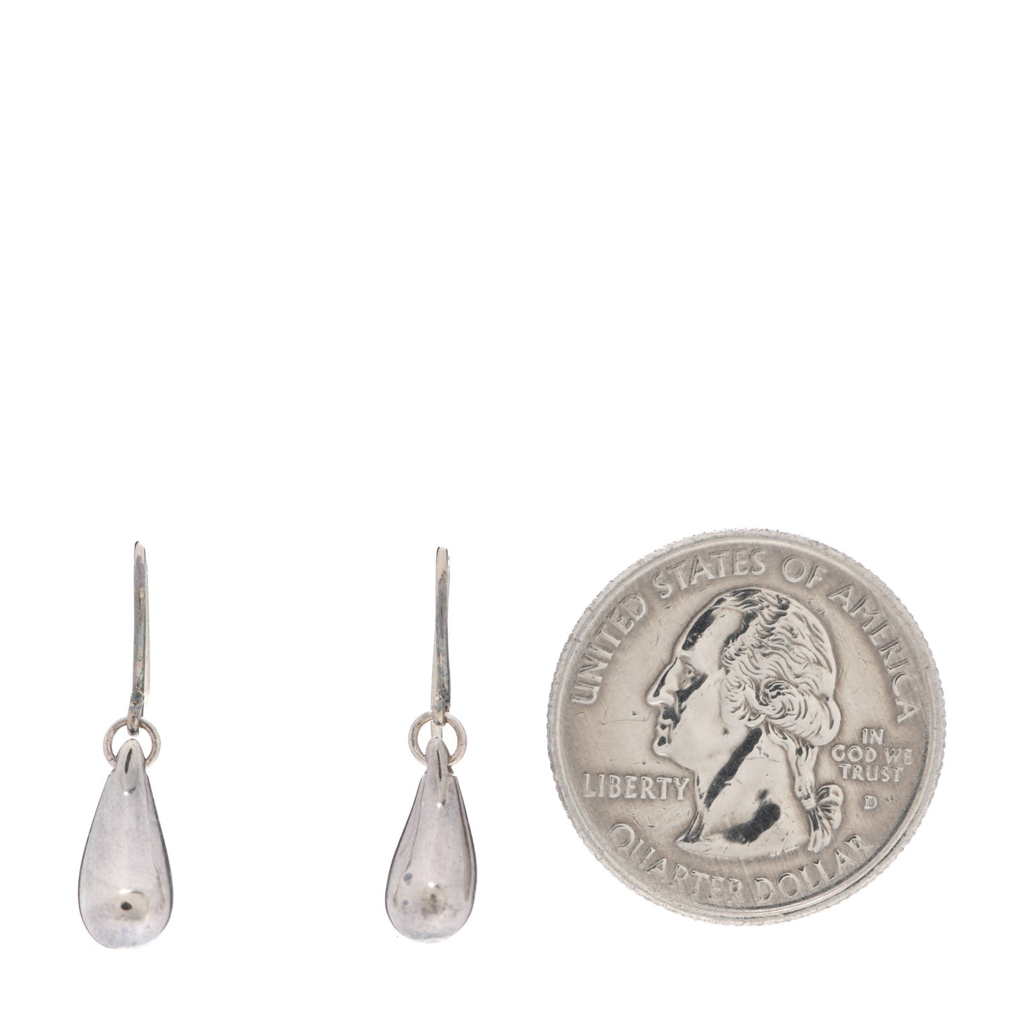 Sterling Silver Elsa Peretti Teardrop Earrings