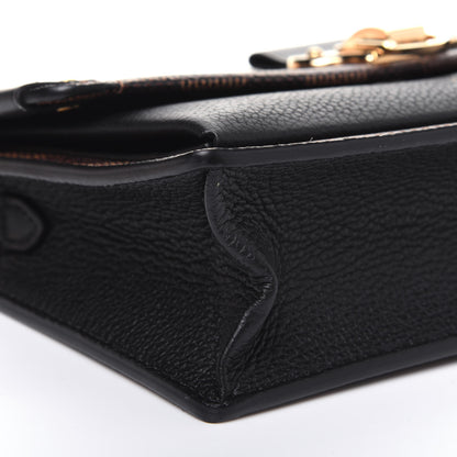 Louis Vuitton Damier Ebene Vavin Chain Wallet Black 10 of 12