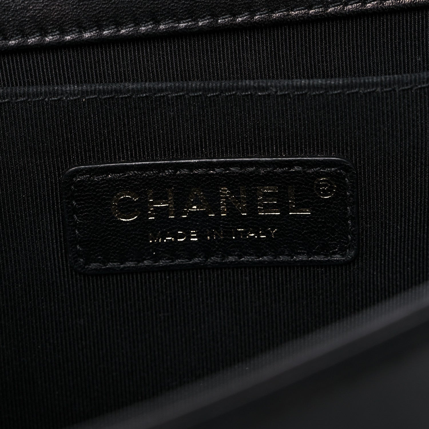 Chanel Fabric Chevron Braided Medium Boy Flap Black 5 of 16