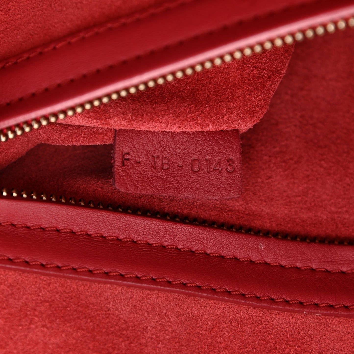 Supple Calfskin Medium Phantom Luggage Red