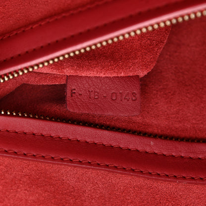 Celine Supple Calfskin Medium Phantom Luggage Red 8 of 11