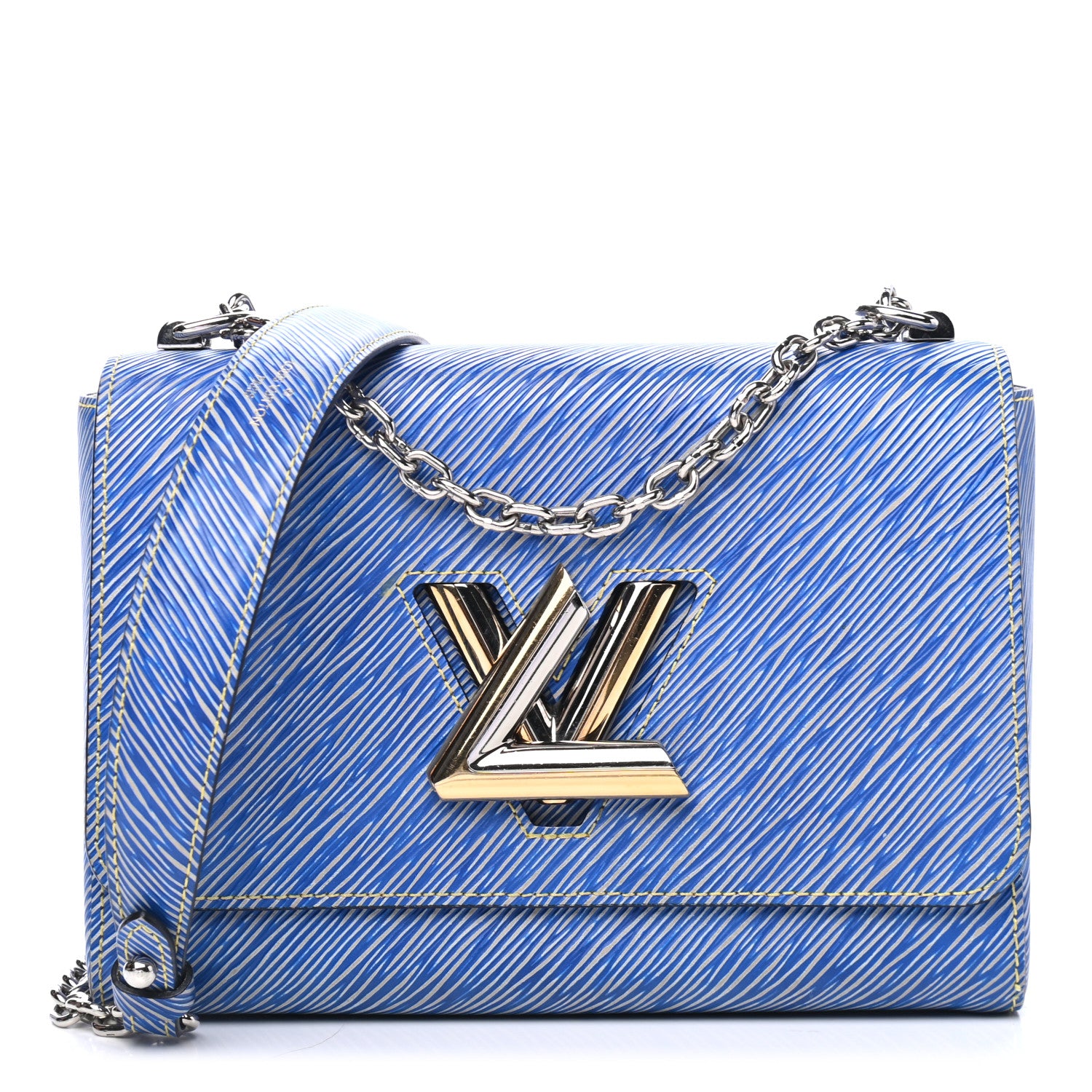 Louis Vuitton Epi Twist Shoulder Bag MM Denim Light 1 of 5