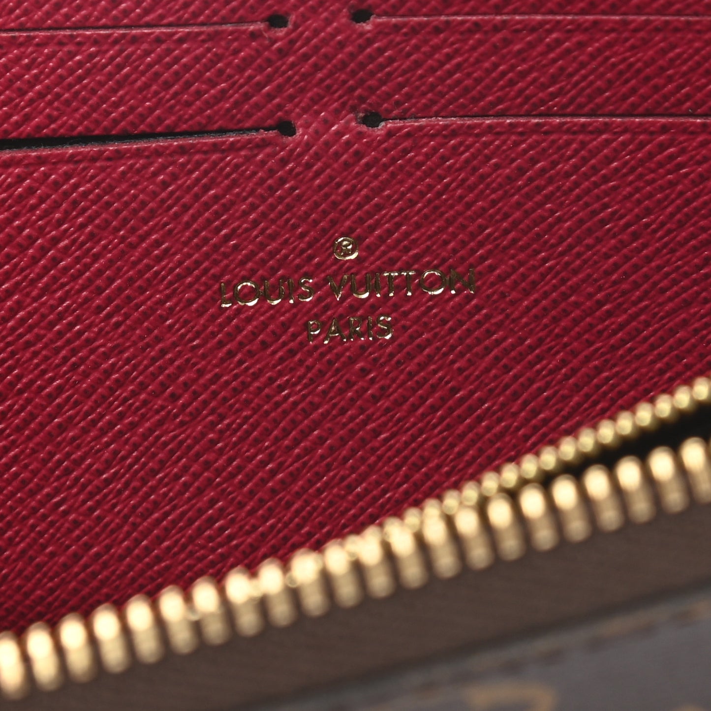 Monogram Clemence Wallet Fuchsia