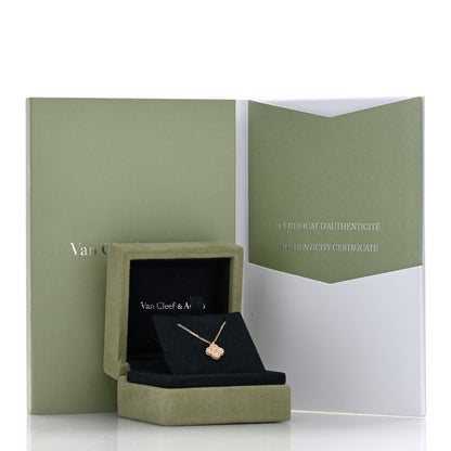Van Cleef & Arpels 18K Rose Gold Sweet Alhambra Pendant Necklace 5 of 5