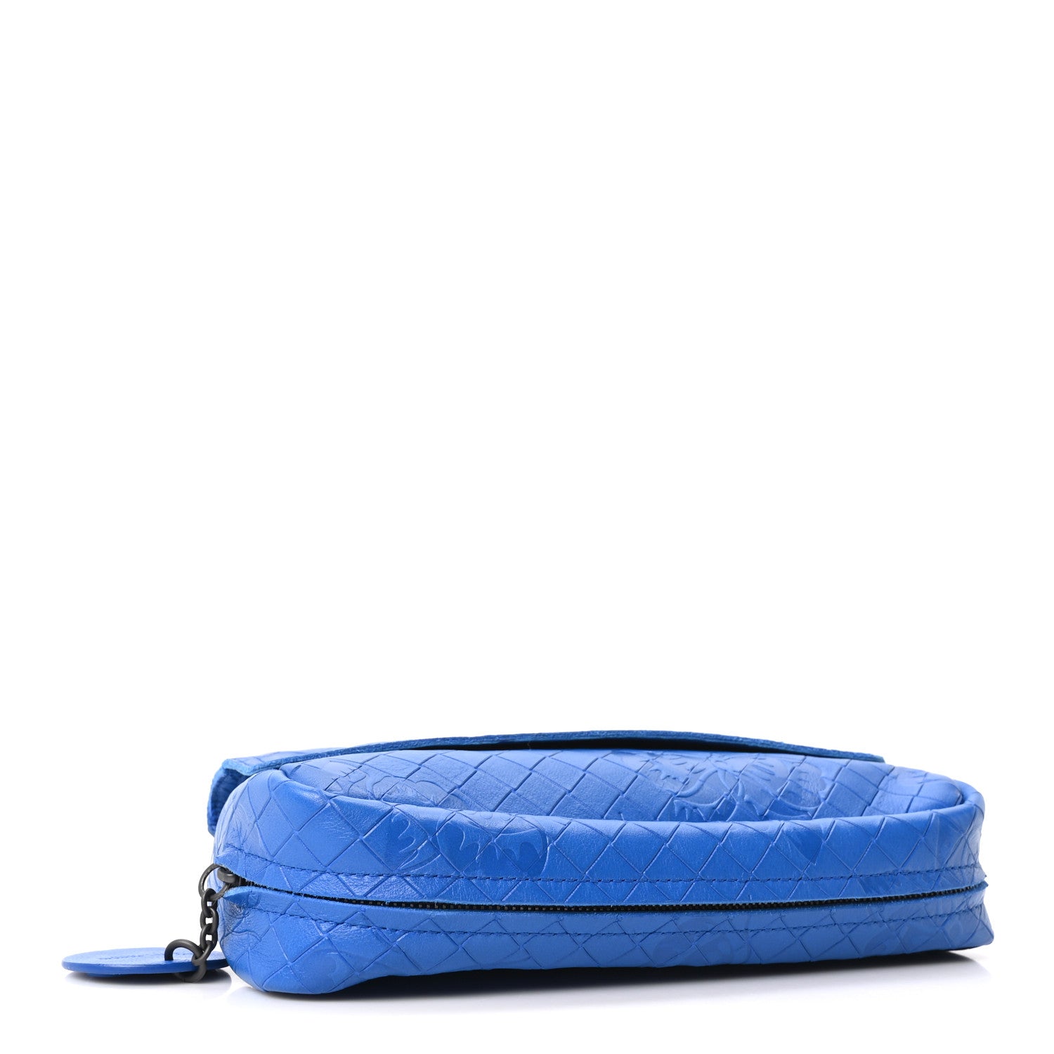 Bottega Veneta Calfskin Intrecciomirage Embossed Butterfly Small Chain Crossbody Signal Blue 4 of 10