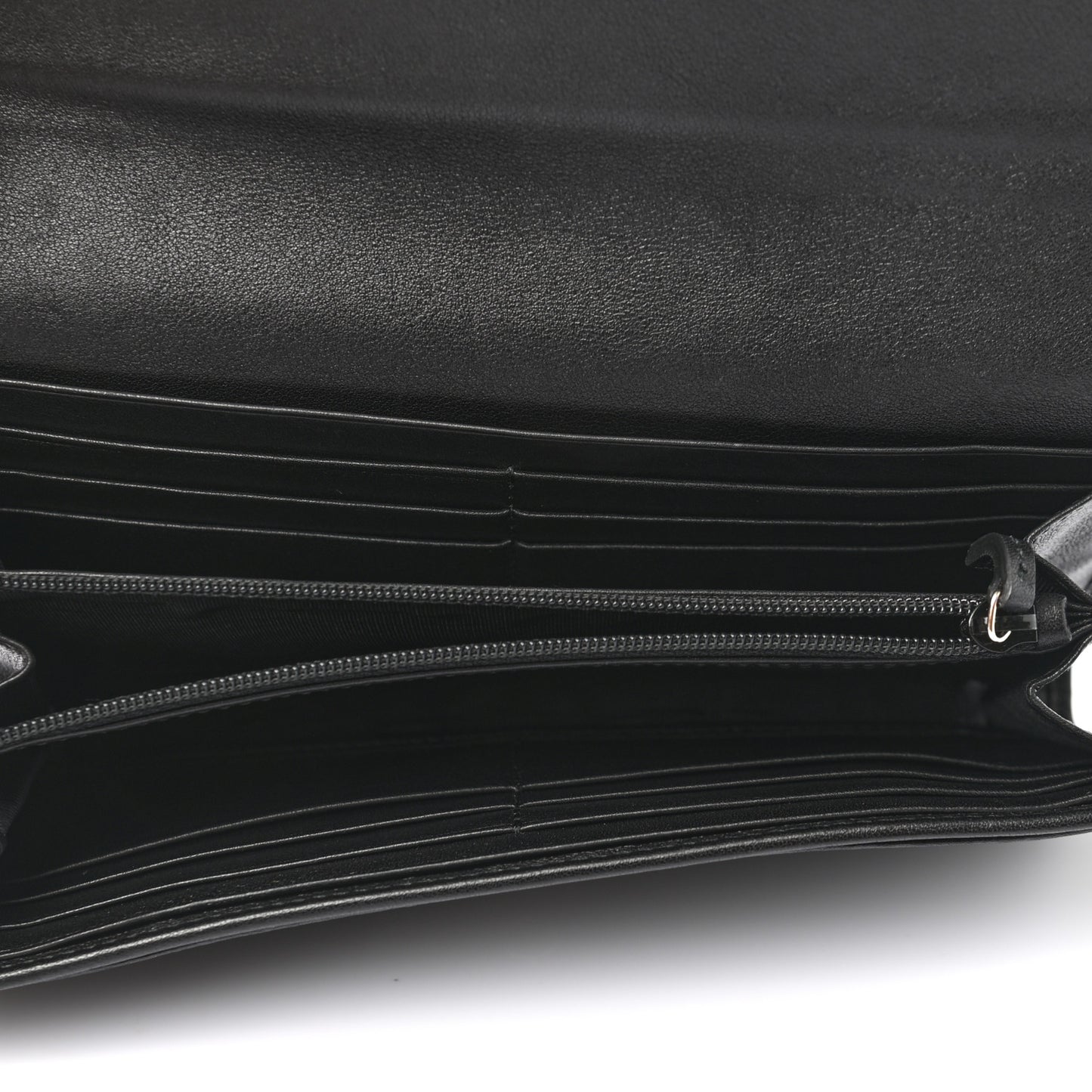 Microguccissima Bow Continental Wallet Black