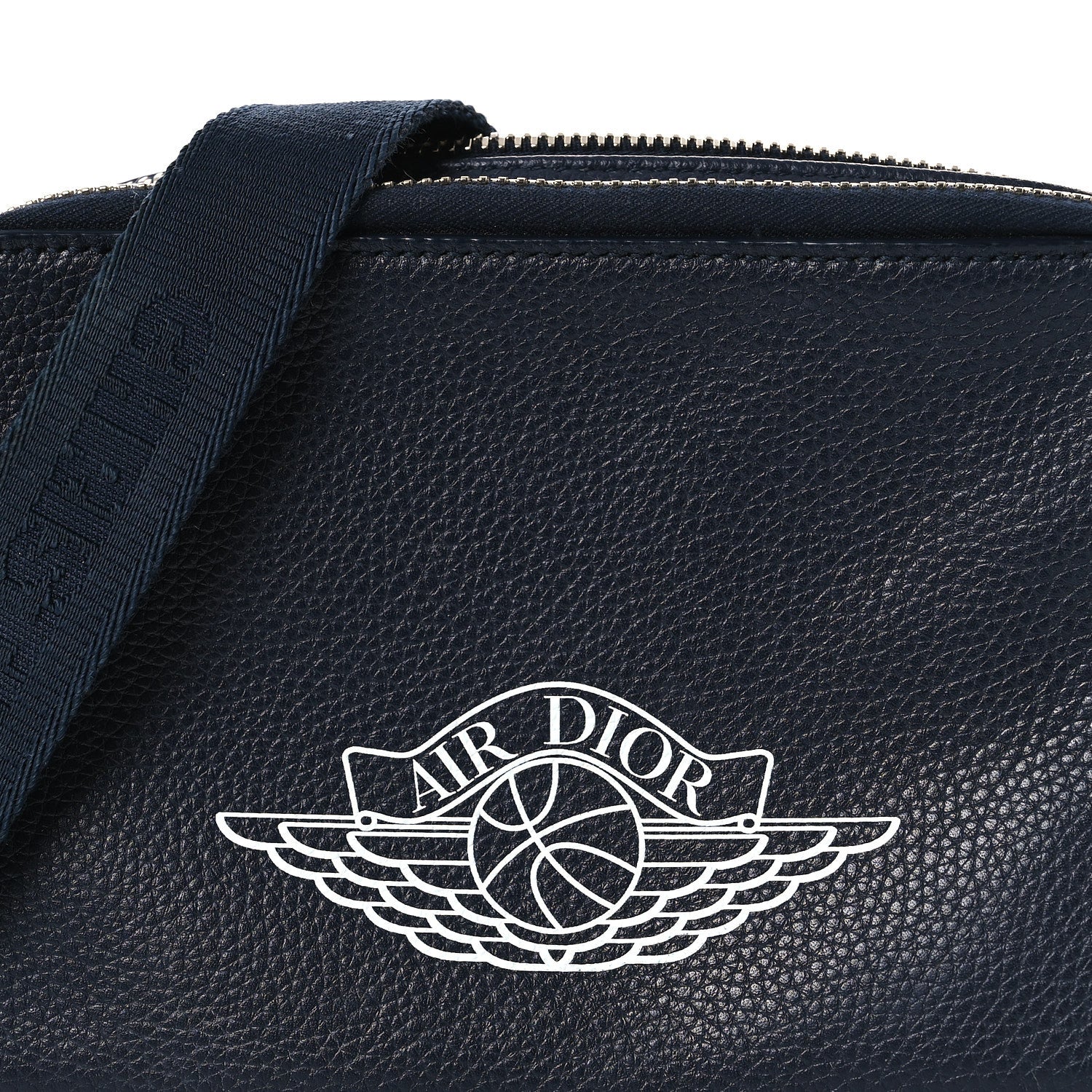 Christian Dior x AIR JORDAN Grained Calfskin Crossbody Blue 8 of 13
