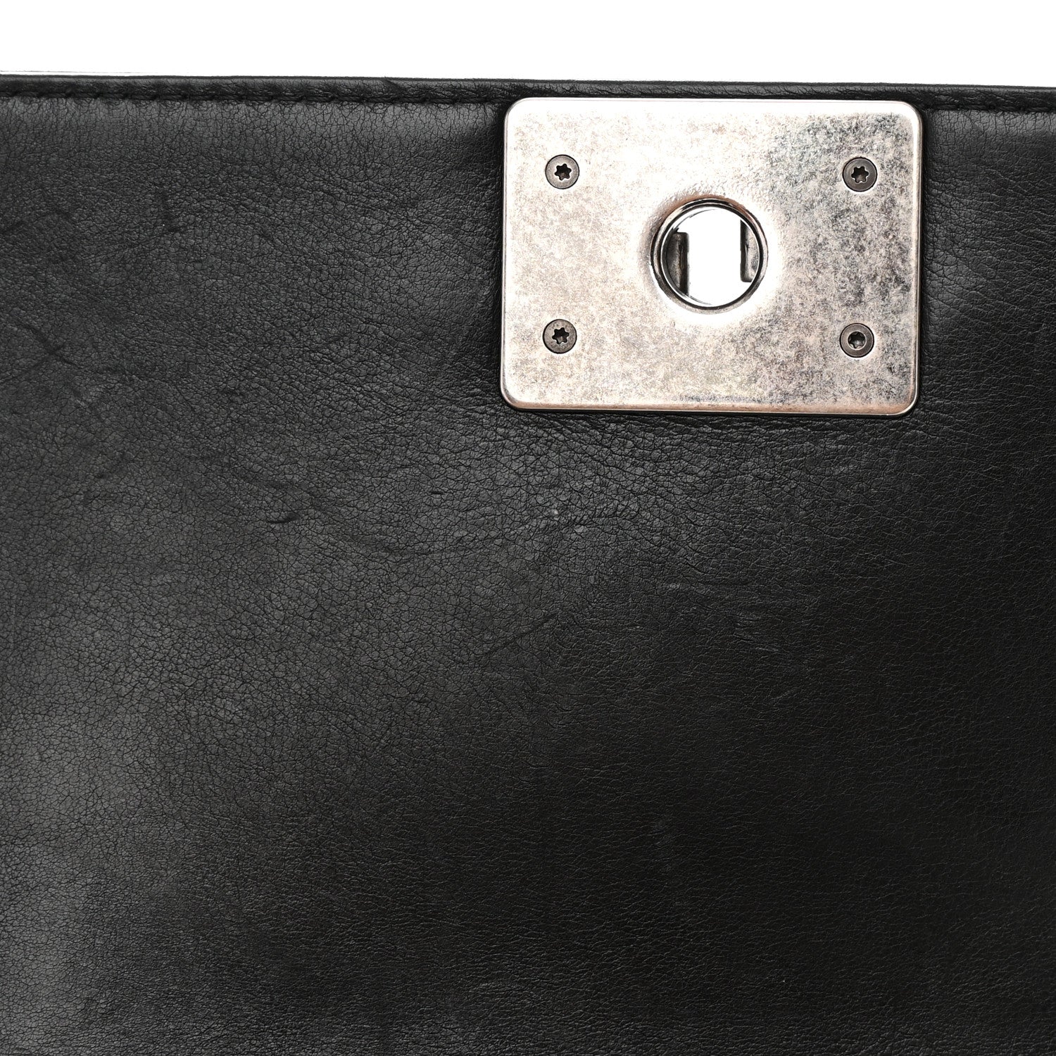 Chanel Calfskin Double Stitch Small Boy Flap Black 13 of 16