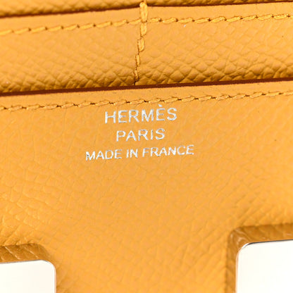 Hermes Epsom Constance Compact Passant Wallet Jaune Ambre 6 of 6
