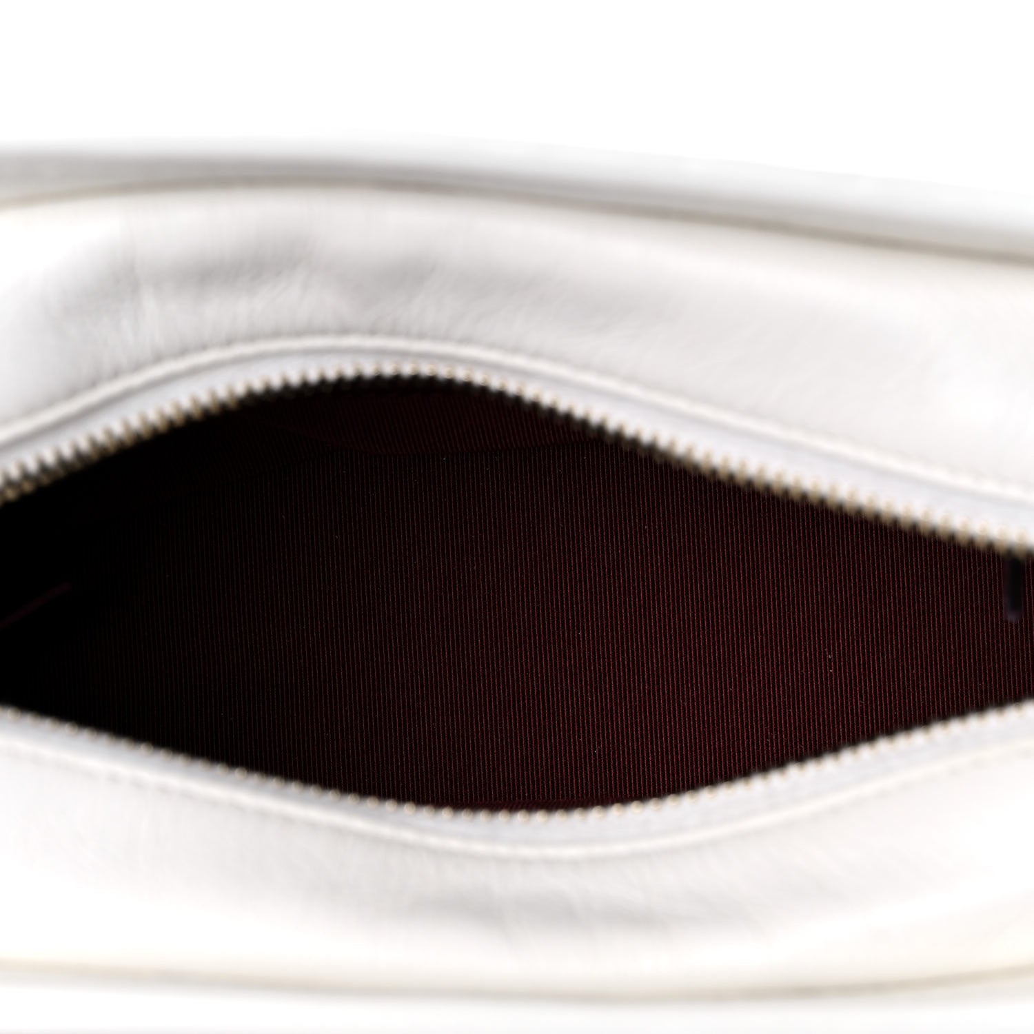 Chanel Aged Calfskin Quilted Small Gabrielle Hobo White 5 of 11