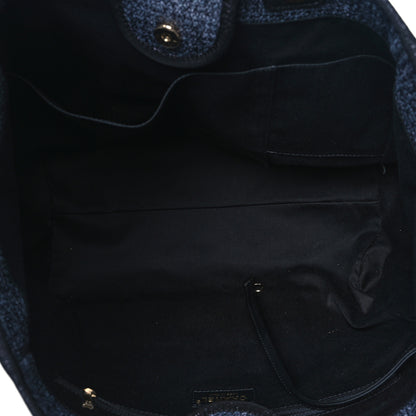 Chanel Woven Straw Raffia Medium Deauville Tote Navy 5 of 10