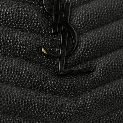 Saint Laurent Grain De Poudre Matelasse Monochrome Monogram Mini Lou Camera Bag Black 10 of 12