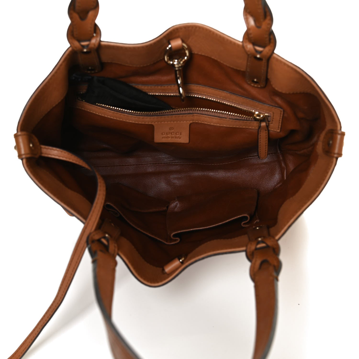 Gucci Calfskin Small Craft Tote Brown 5 of 13