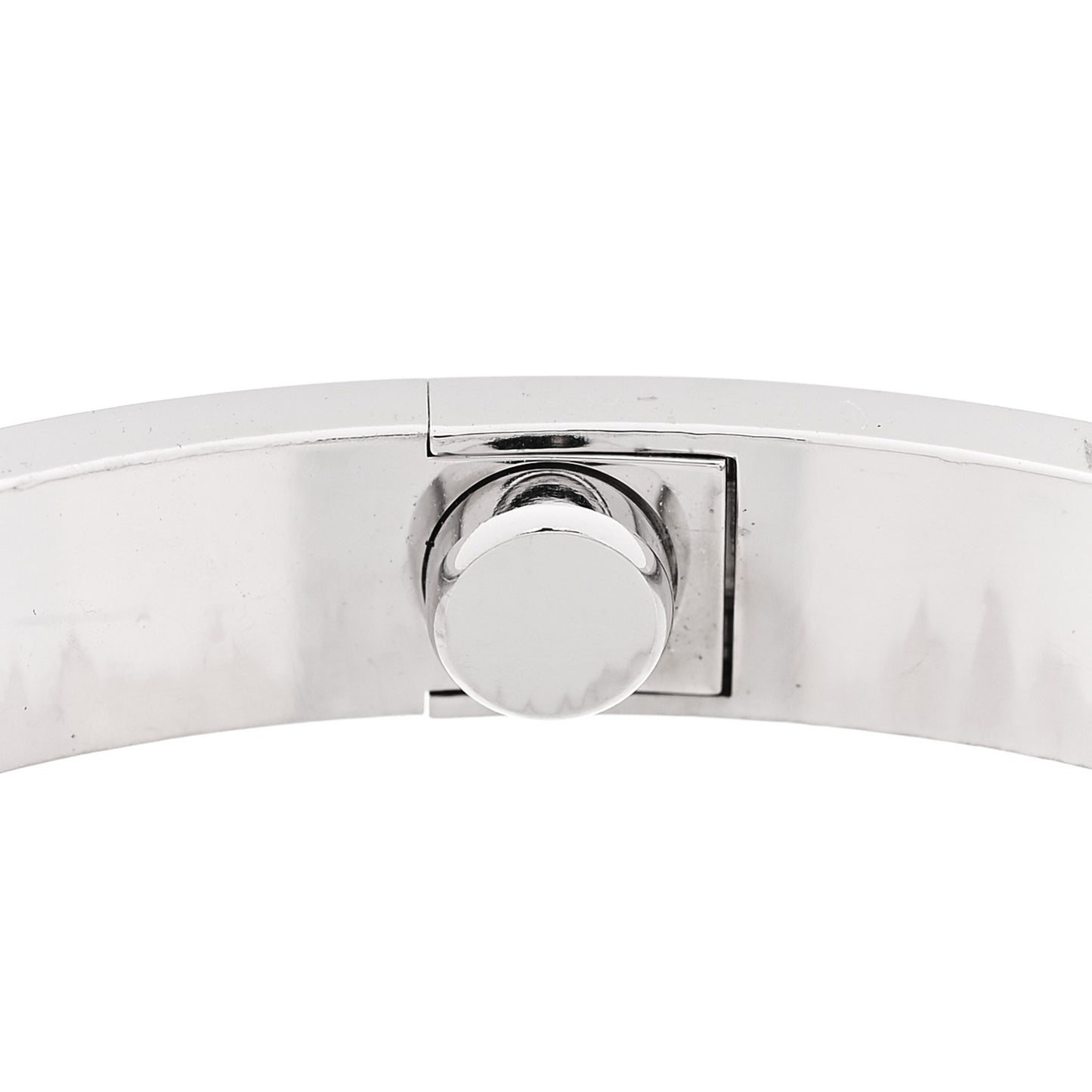 18K White Gold 4 Diamond Love Bracelet 17