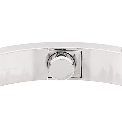 Cartier 18K White Gold 4 Diamond Love Bracelet 17 8 of 10