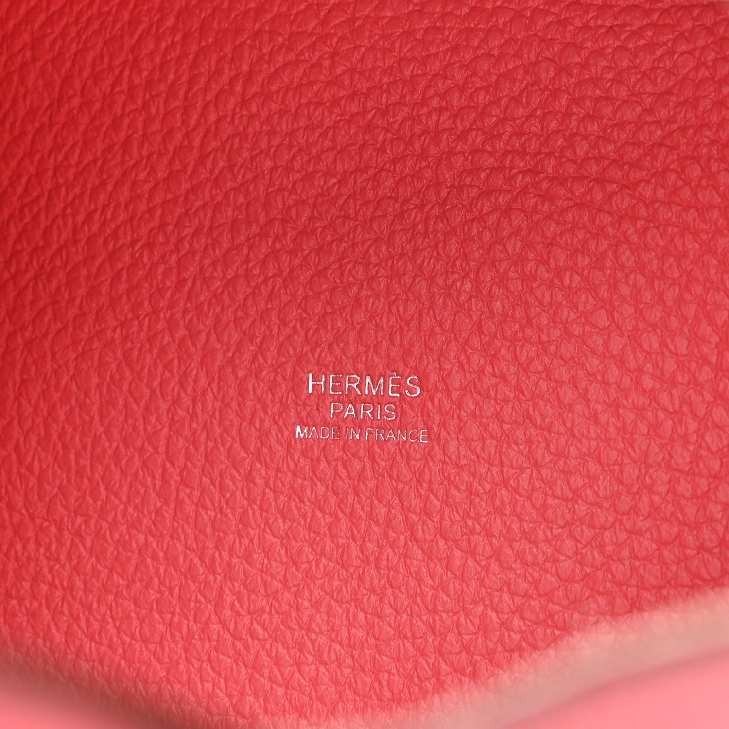 Hermes Taurillon Clemence Picotin Lock 18 PM Rose Azalee 1763681