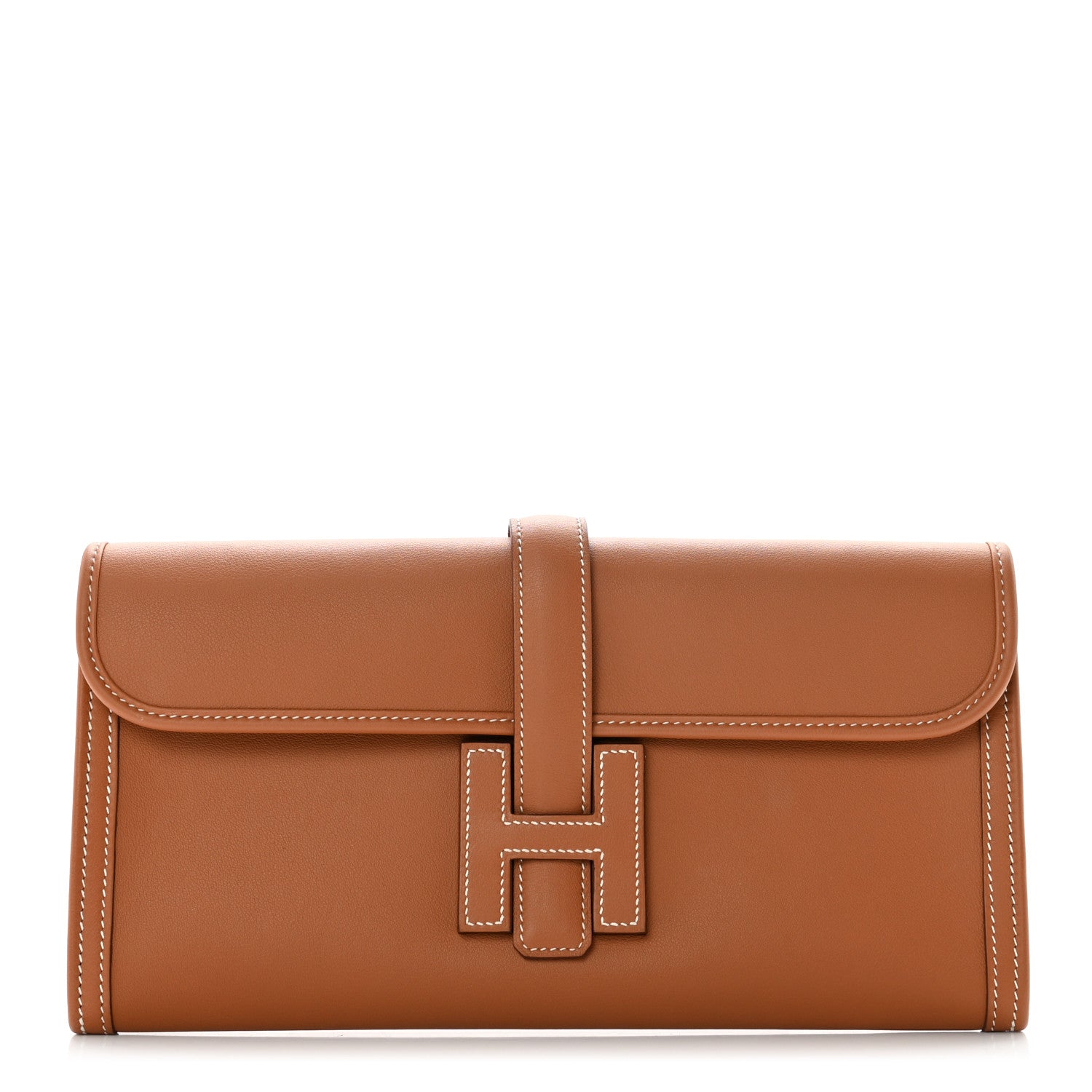 Hermes Swift Jige Elan 29 Clutch Gold 1 of 6