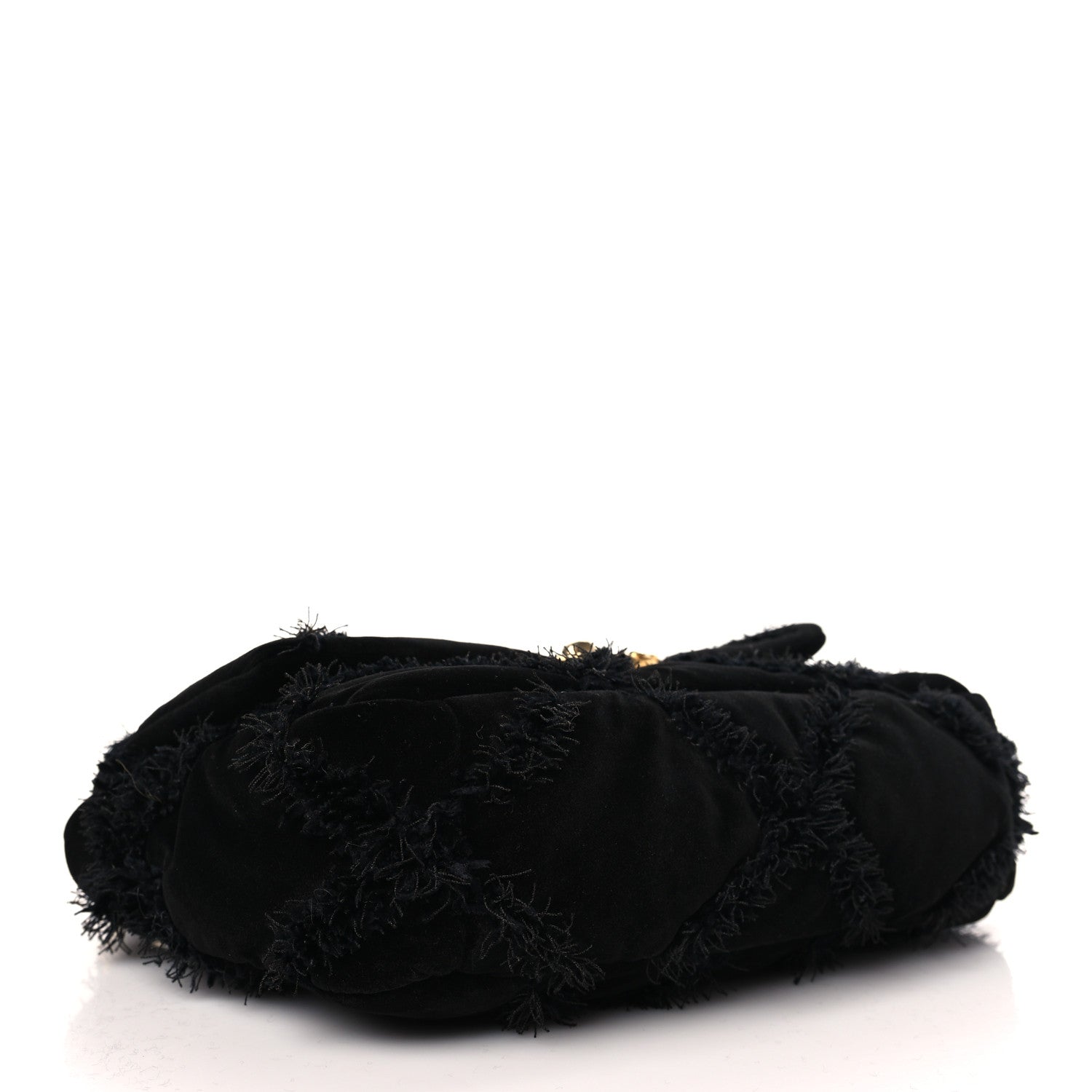 Chanel Cotton Canvas Quilted Medium Chanel 19 Flap Black 4 of 9