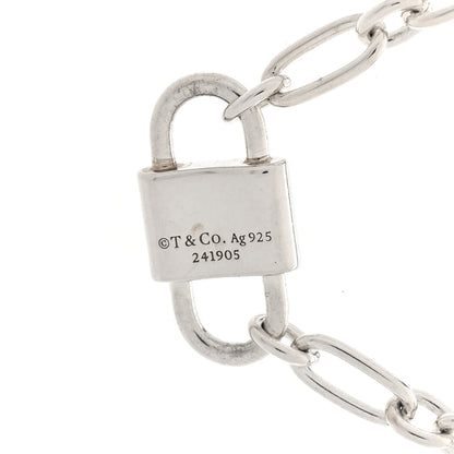 Tiffany Sterling Silver 1837 Double Lock Necklace 5 of 5