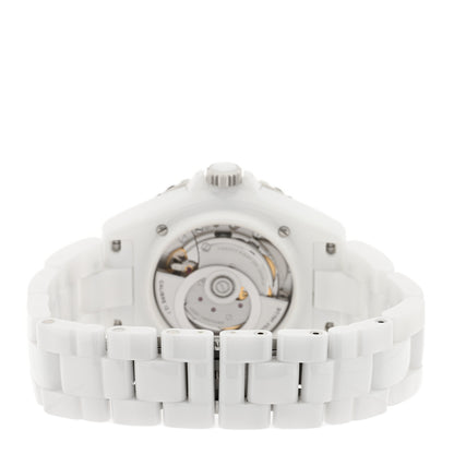 Chanel Stainless Steel Ceramic 38mm J12 Automatic Watch White 3 of 5