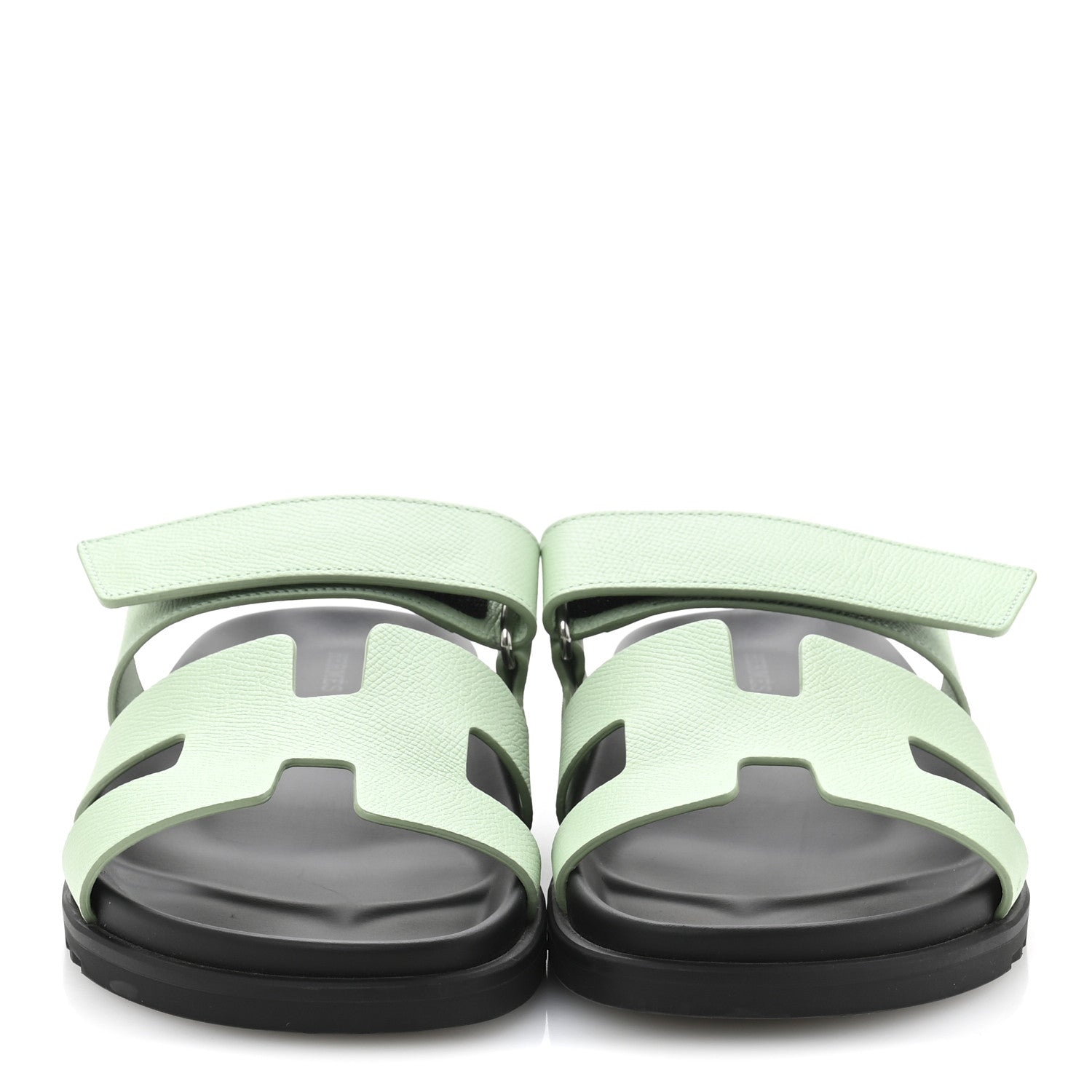 Hermes Epsom Womens Chypre Sandals 40 Vert Jade 3 of 9