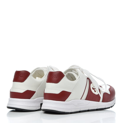 Gucci Calfskin Womens Interlocking G Sneakers 37 White Rosso 4 of 21