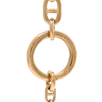 Hermes 18K Yellow Gold Diamond Chaine d'Ancre Enchainee Bracelet SH 3 of 3