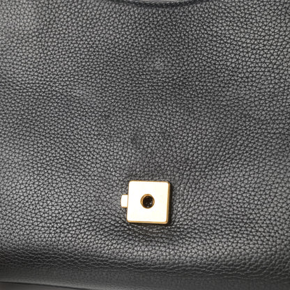 Gucci Calfskin Small GG Marmont Top Handle Bag Black 14 of 15