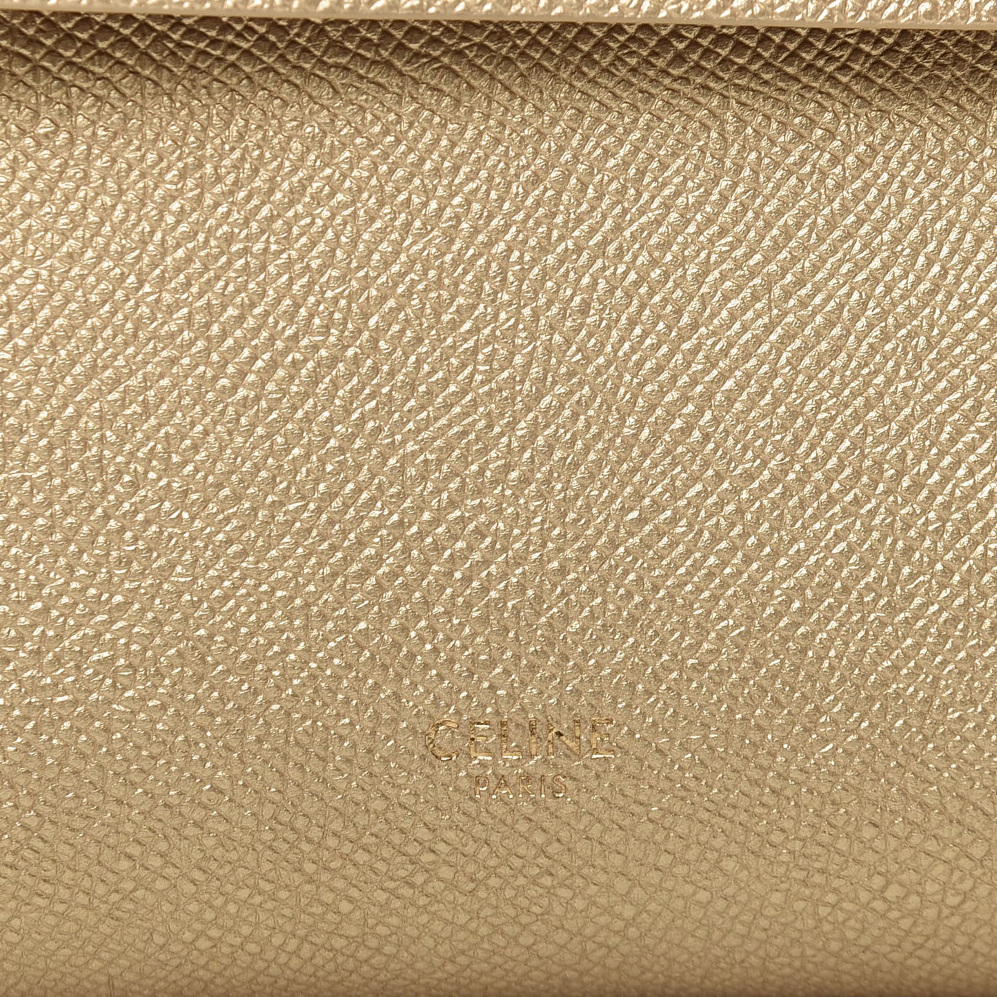 Laminated Calfskin Nano Belt Bag Gold
