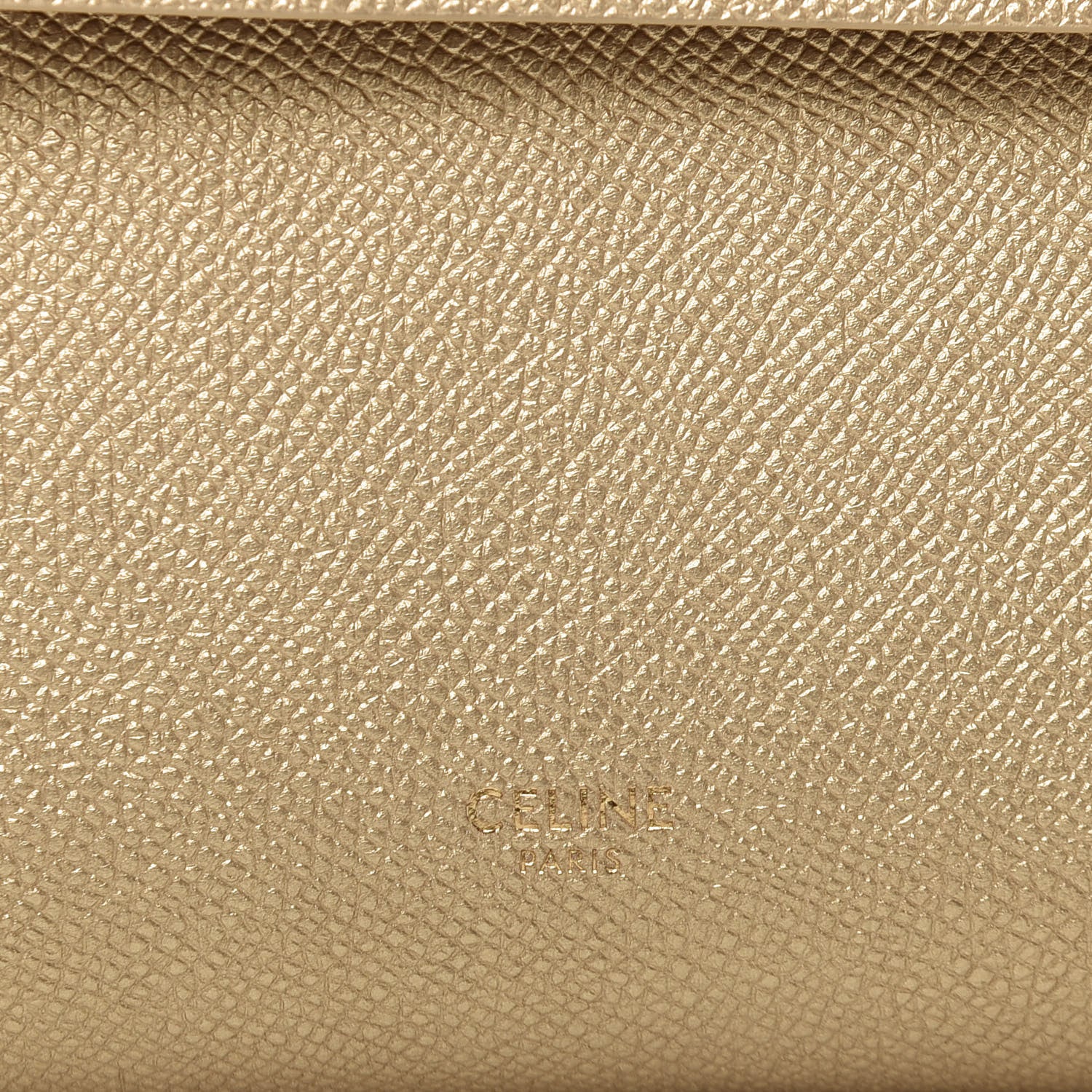 Celine Laminated Calfskin Nano Belt Bag Gold 10 of 11