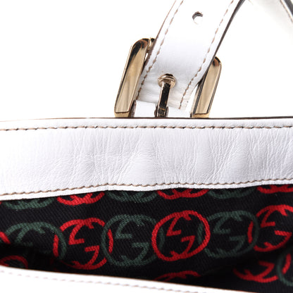 Gucci Calfskin Large Britt Shoulder Bag Off White 22 of 38