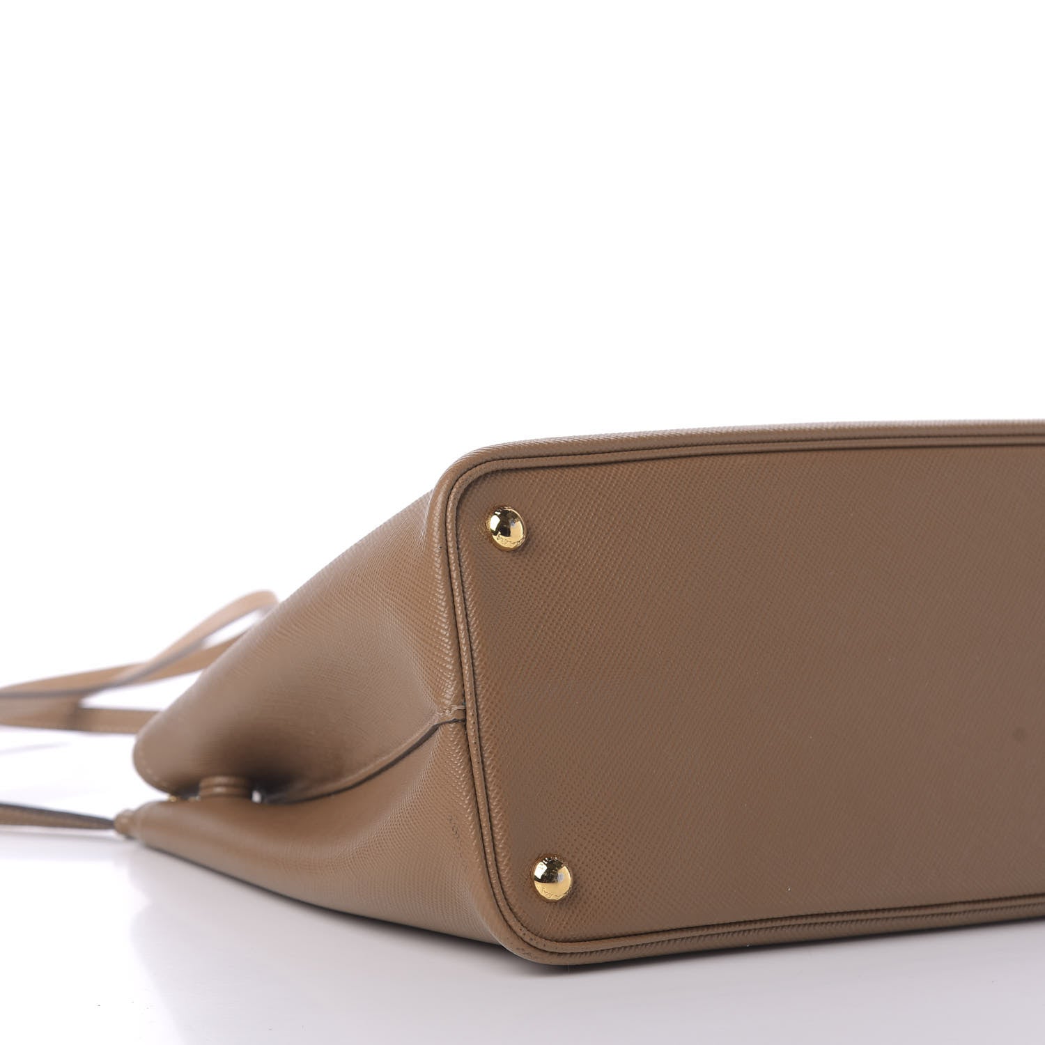 Prada Saffiano Cuir Medium Double Bag Cannella Turchese 7 of 11