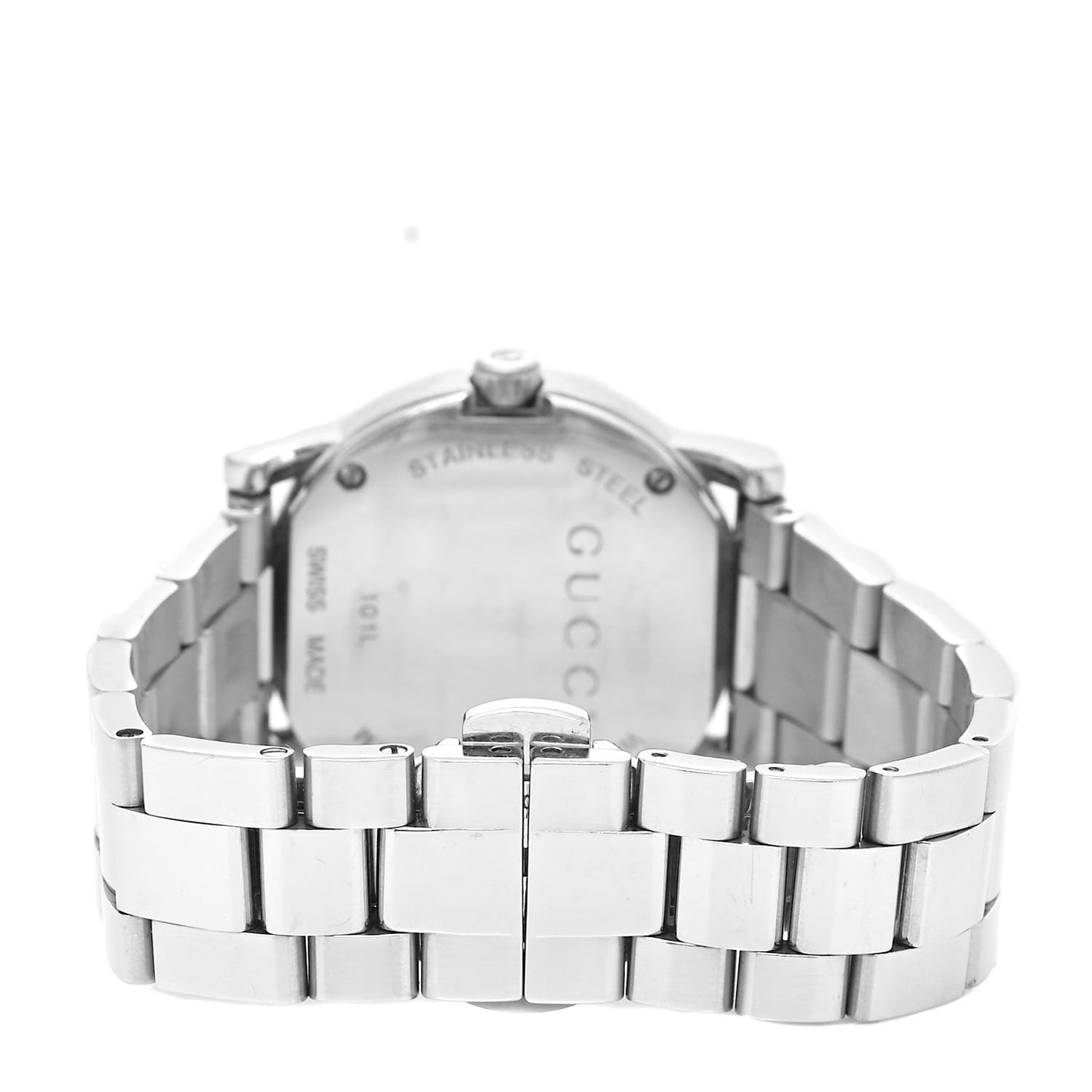 Stainless Steel Diamond Bezel Mother of Pearl 27mm 101L Quartz Watch