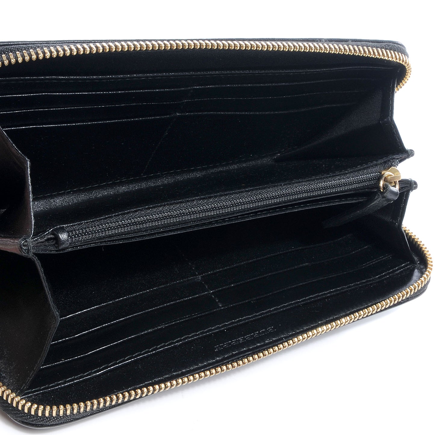 Smoked Check Zip Around Wallet