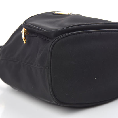 Prada Saffiano Tessuto Nylon Mini Bucket Crossbody Bag Black 8 of 10