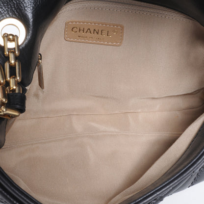 Chanel Calfskin Quilted Retro Chain Flap Black 6 of 8