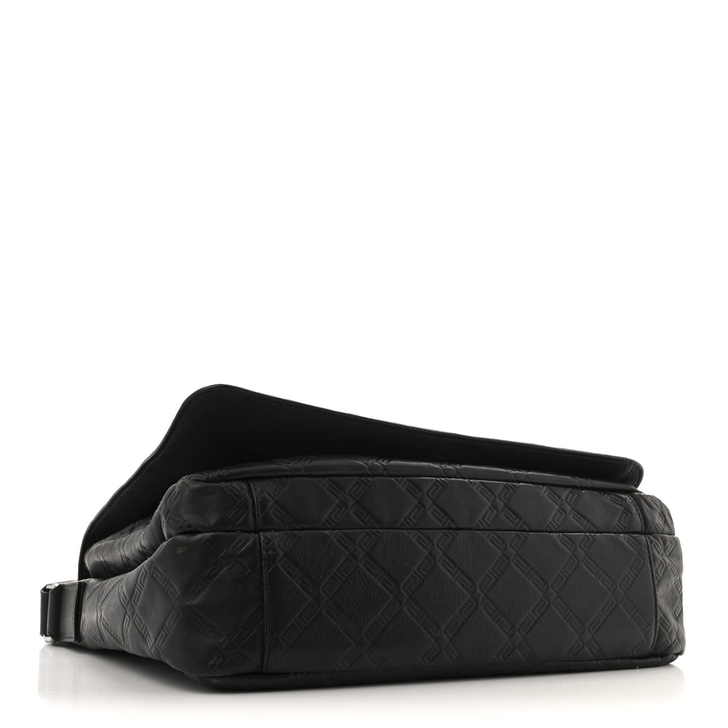 Versace Calfskin Embossed Medusa Messenger Bag Black 4 of 13