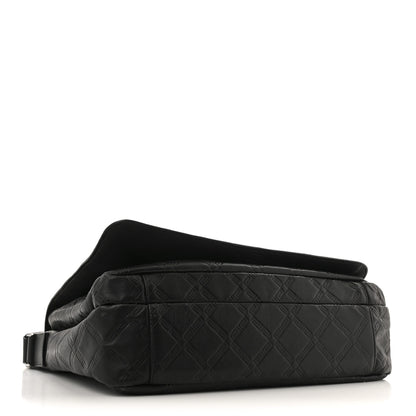 Versace Calfskin Embossed Medusa Messenger Bag Black 4 of 13