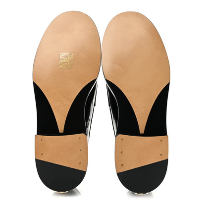 Chanel Patent Calfskin Logo Loafers 37 Black 6 of 10