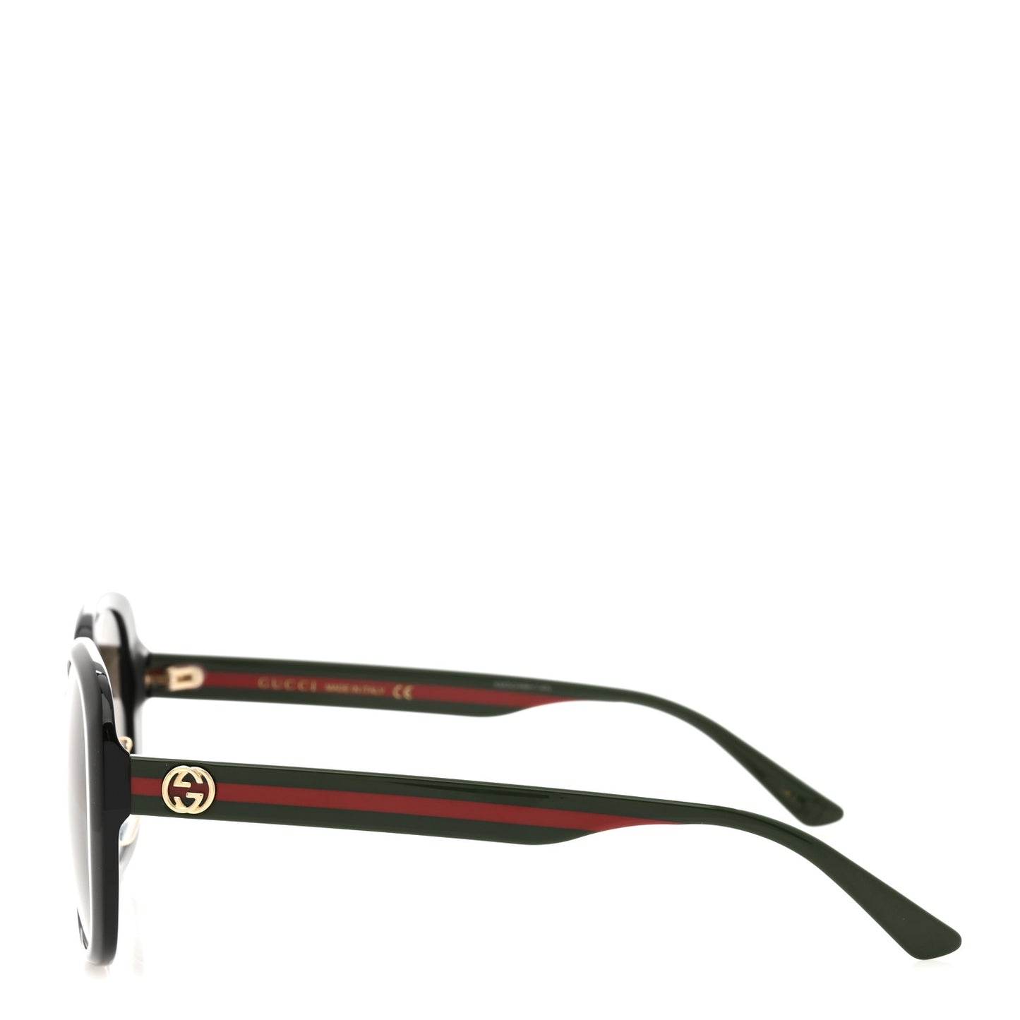 Acetate Round Eye GG Web Sunglasses GG0849SK Black Red Green