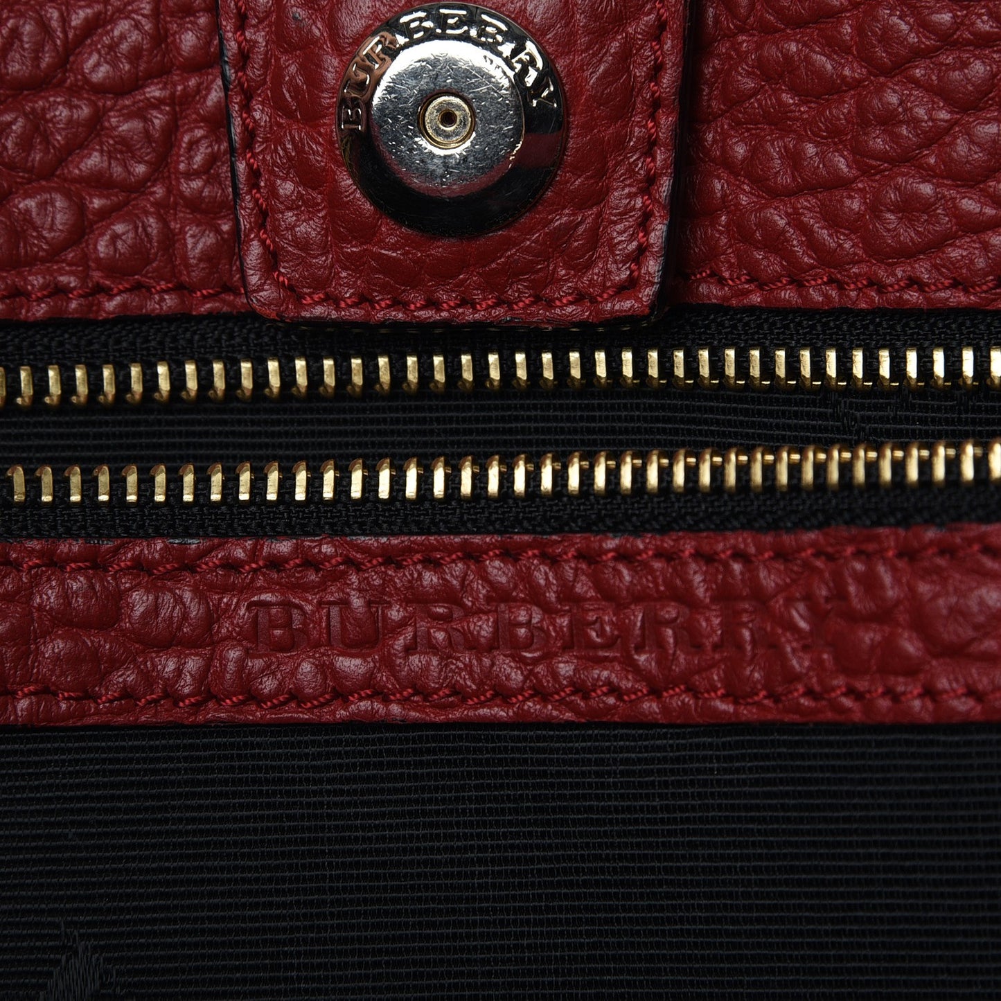 Heritage Grain Medium Woodbury Tote Military Red
