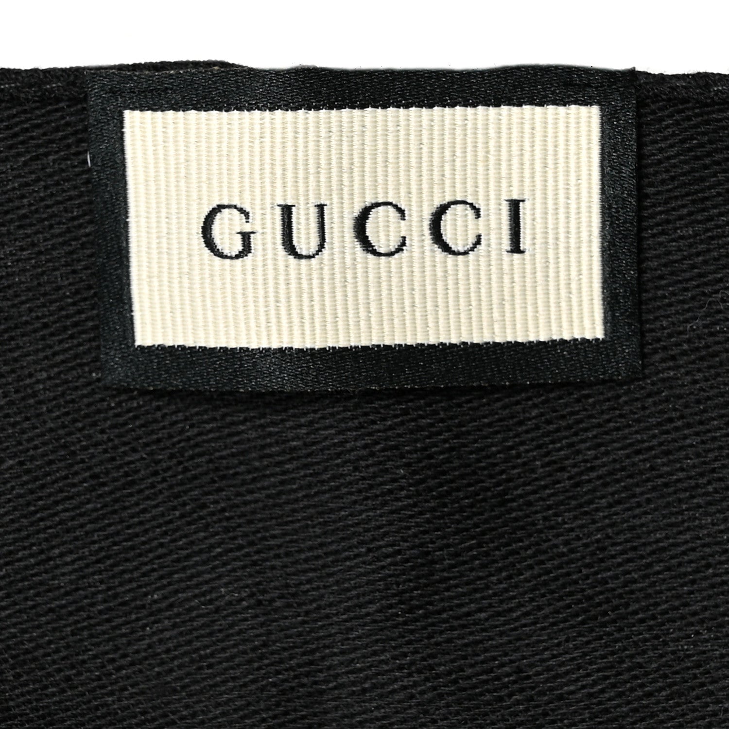 Gucci Wool Silk GG Monogram GGNat Scarf Black 3 of 4