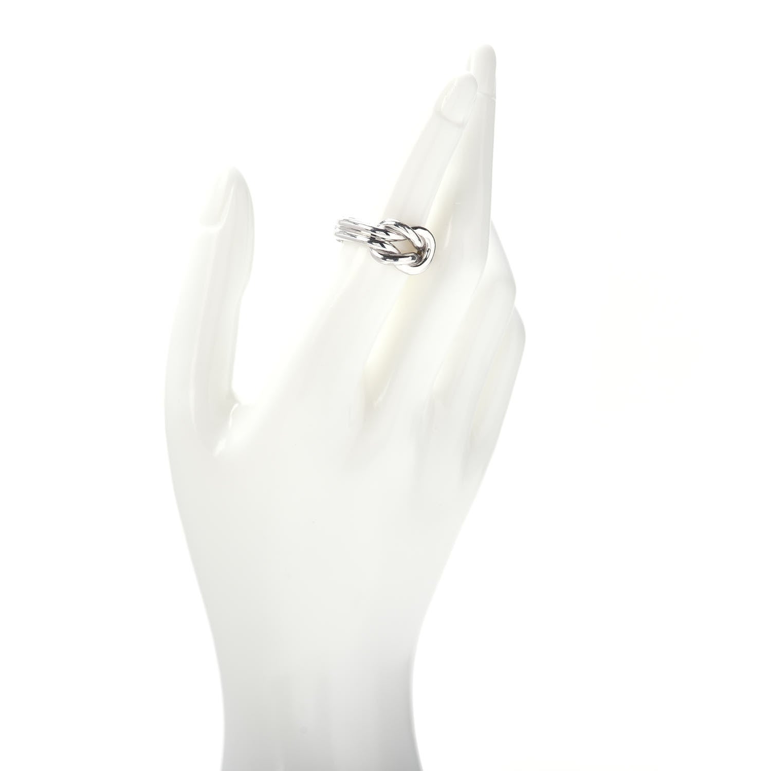 Gucci Sterling Silver Knot Ring 54 6.75 692892 – FASHIONPHILE