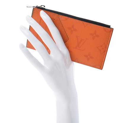 Louis Vuitton Taigarama Coin Card Holder Orange 2 of 8