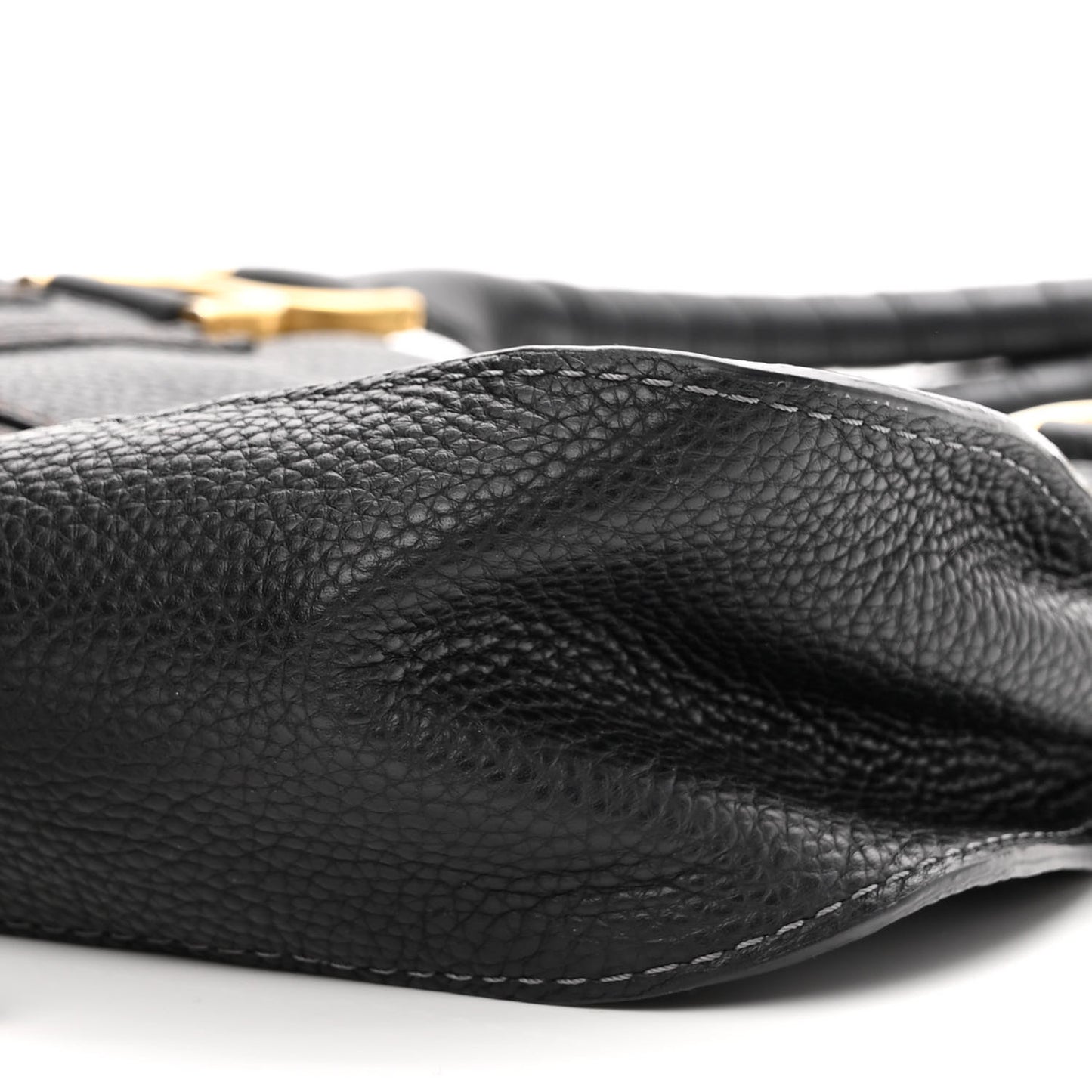 Calfskin Small Marcie Satchel Black