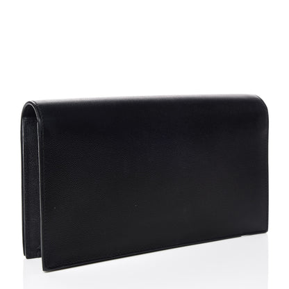 Saint Laurent Grain De Poudre Classic Monogram Kate Clutch Black 3 of 8