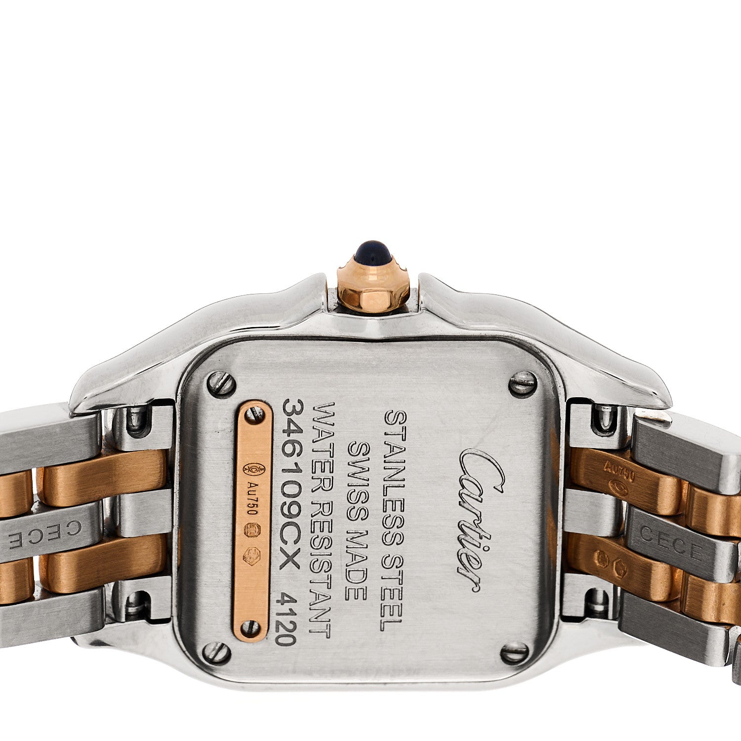 Cartier Stainless Steel 18K Pink Gold Diamond 22mm Panthere Quartz Watch 4 of 5