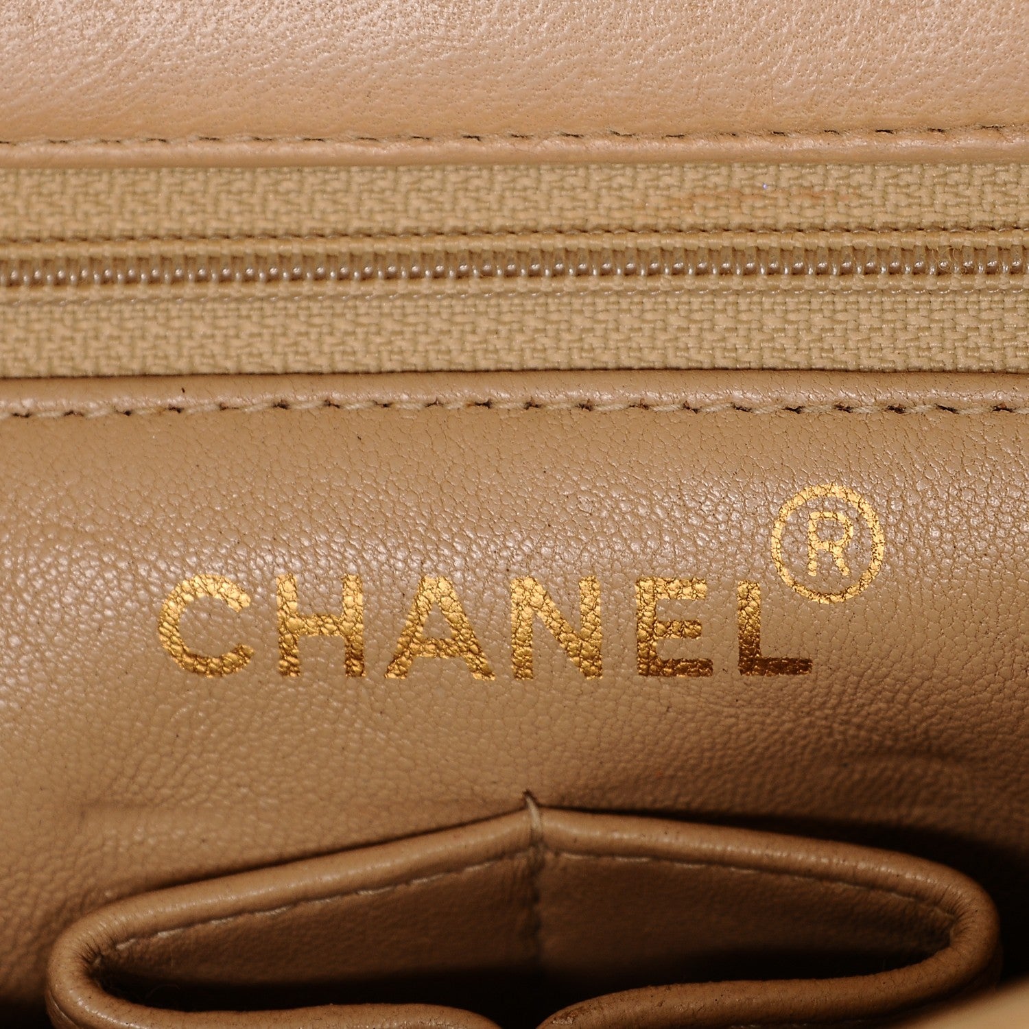 Chanel Lambskin Quilted Small Single Flap Beige 6 of 8