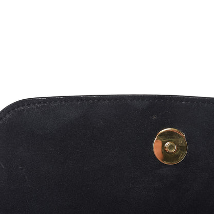 Saint Laurent Suede Small Spontini Saddle Bag Black 6 of 7