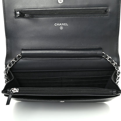 Chanel Caviar Timeless CC Wallet On Chain WOC Black 4 of 4